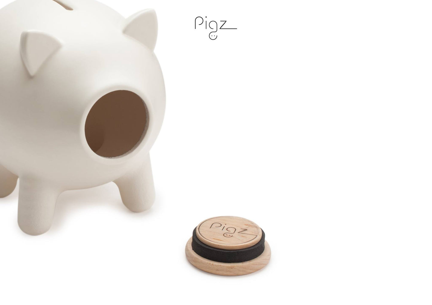 White Matte Piggy Bank