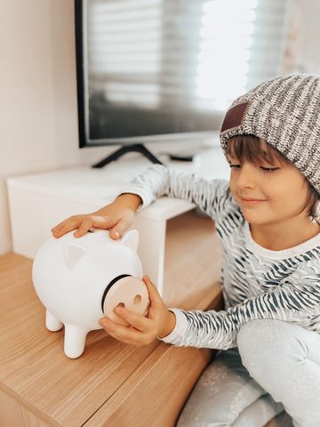 White Matte Piggy Bank