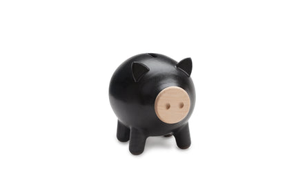 Black Matte Piggy Bank