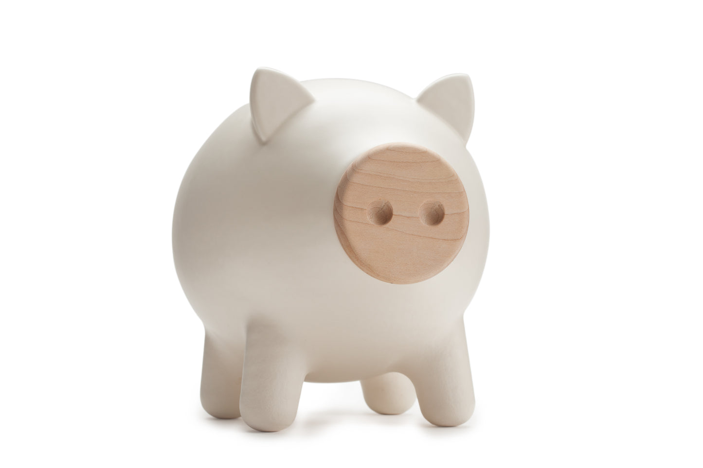 White Matte Piggy Bank