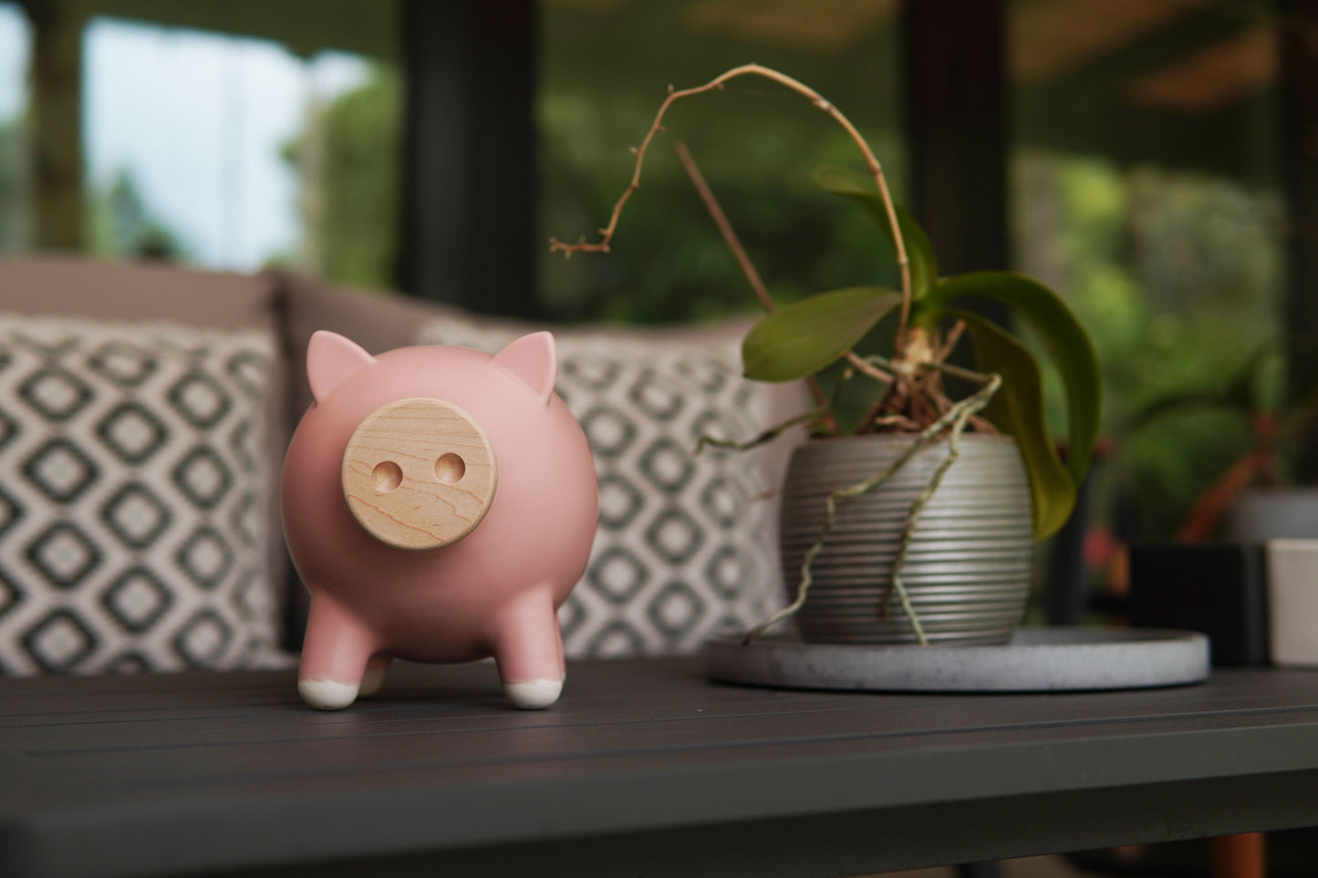 Pink Matte Piggy Bank