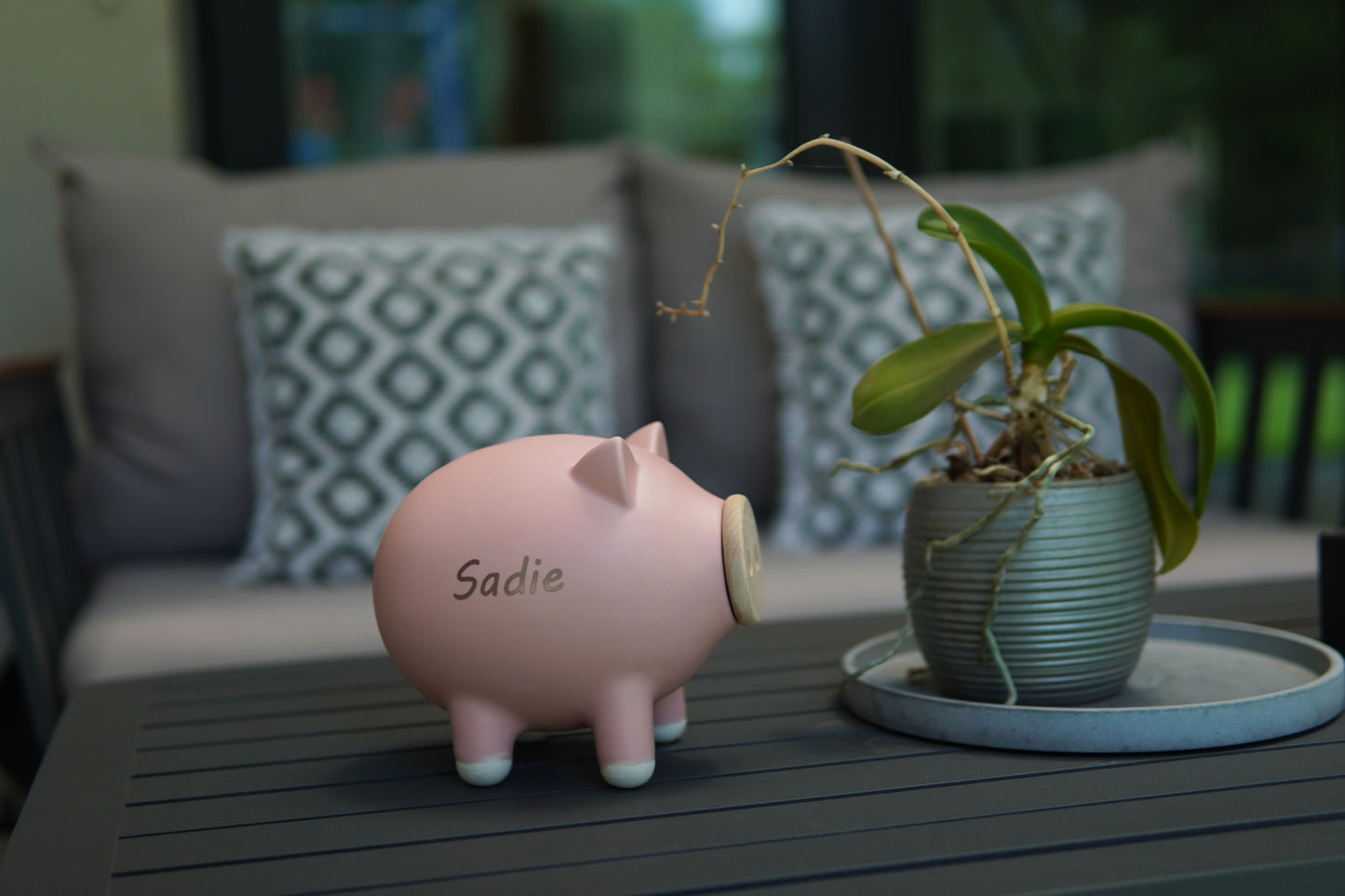 Pink Matte Piggy Bank