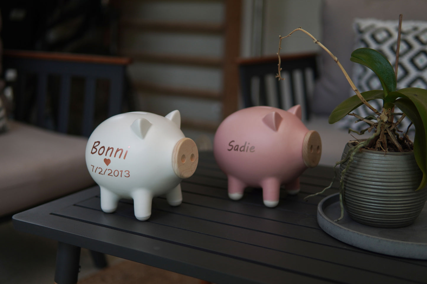 Pink Matte Piggy Bank