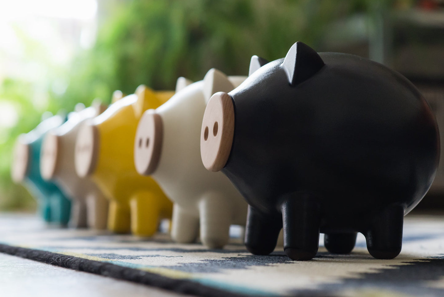 Black Matte Piggy Bank