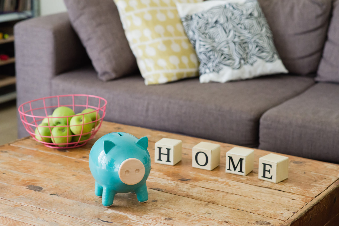 Turquoise Glossy Piggy Bank