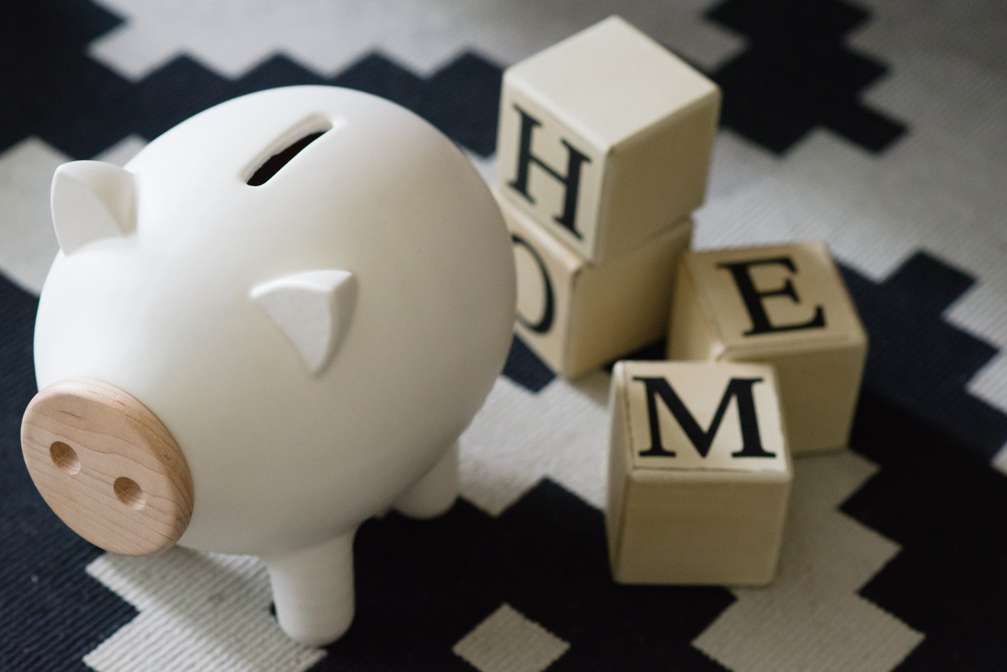 White Matte Piggy Bank