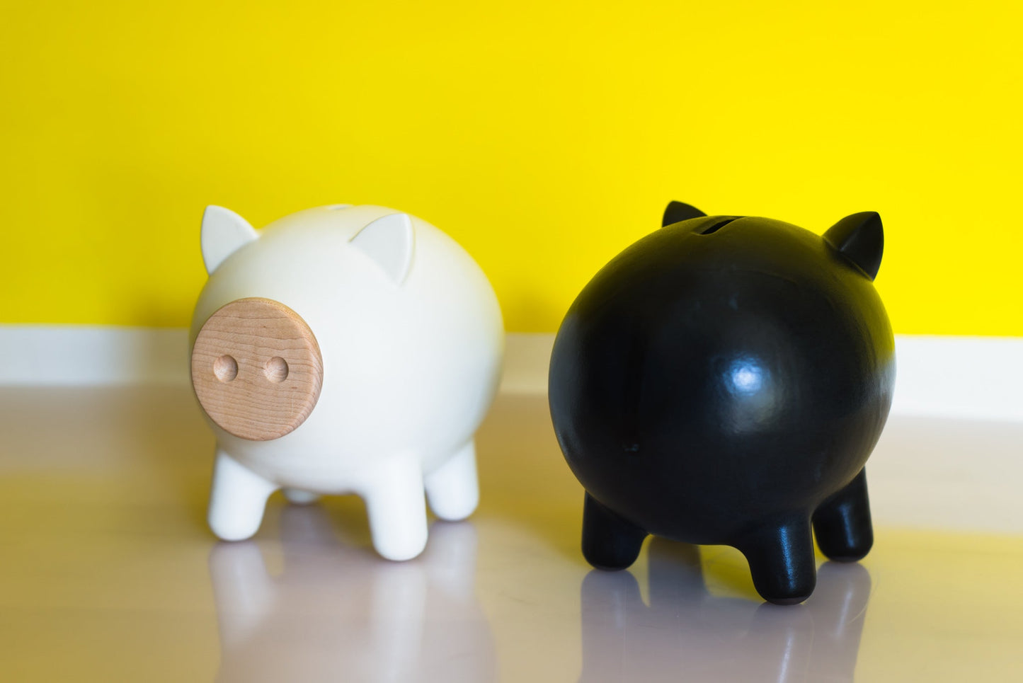Black Matte Piggy Bank