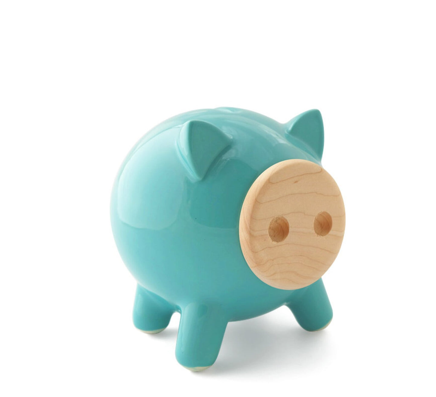 Turquoise Glossy Piggy Bank