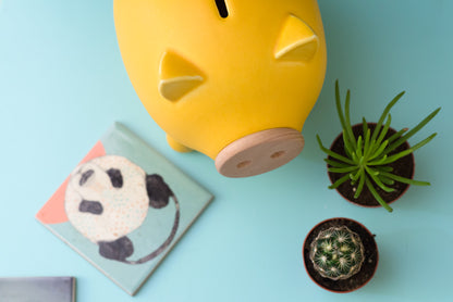 Yellow Glossy Piggy Bank